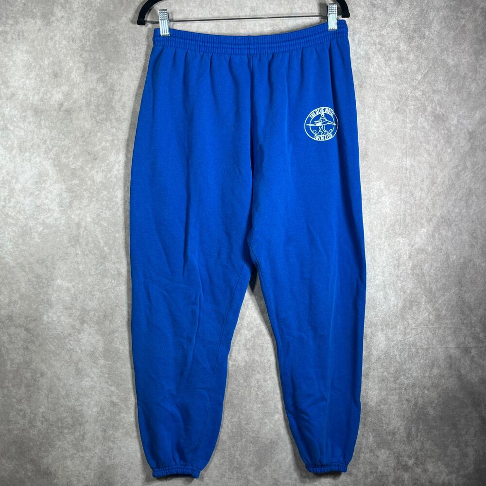 Vintage Pannill Sweatpants Mens Medium Blue The Dive Motel Swim Club Drawstring‎